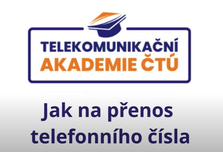 Edukační video: Přenos telefonního čísla mezi jednotlivými operátory